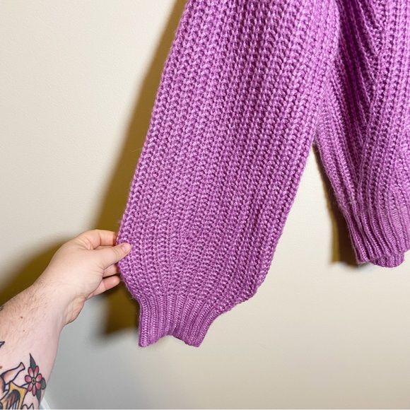 NWT A New Day Chunky Purple Pullover Sweater - Picture 3 of 7